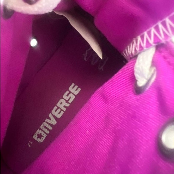 Platform Converse Black and Purple High-Top rainbow Sneakers - Picture 9 of 9